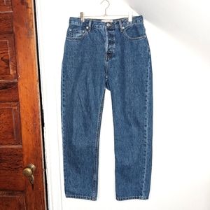 EVERLANE The 90s Cheeky Organic Cotton Jean in Deep Atlantic Size 28 Ankle